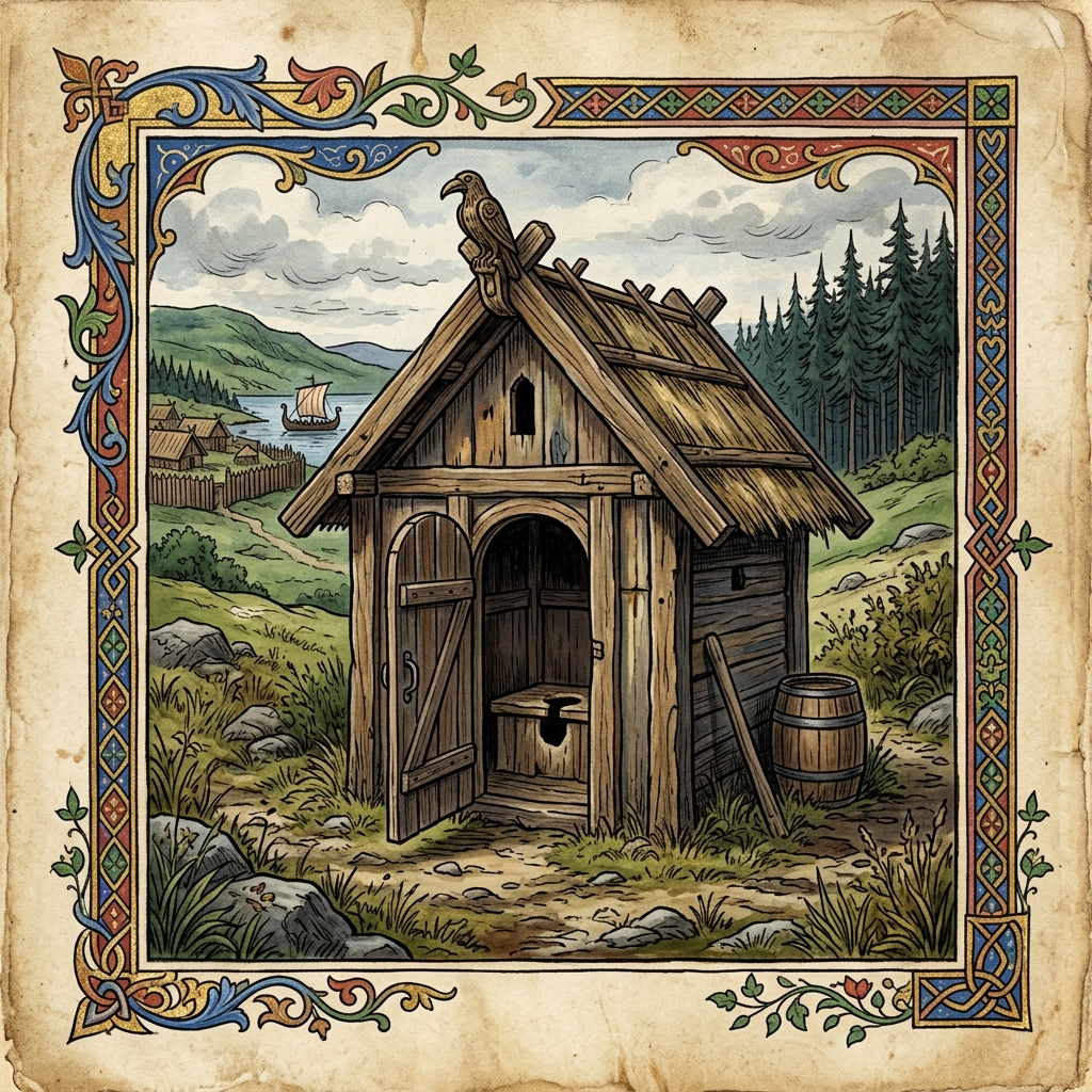 Wikinger Toilettenhäuschen aus Holz – ein Blick in die Wikinger Hygiene des Mittelalters