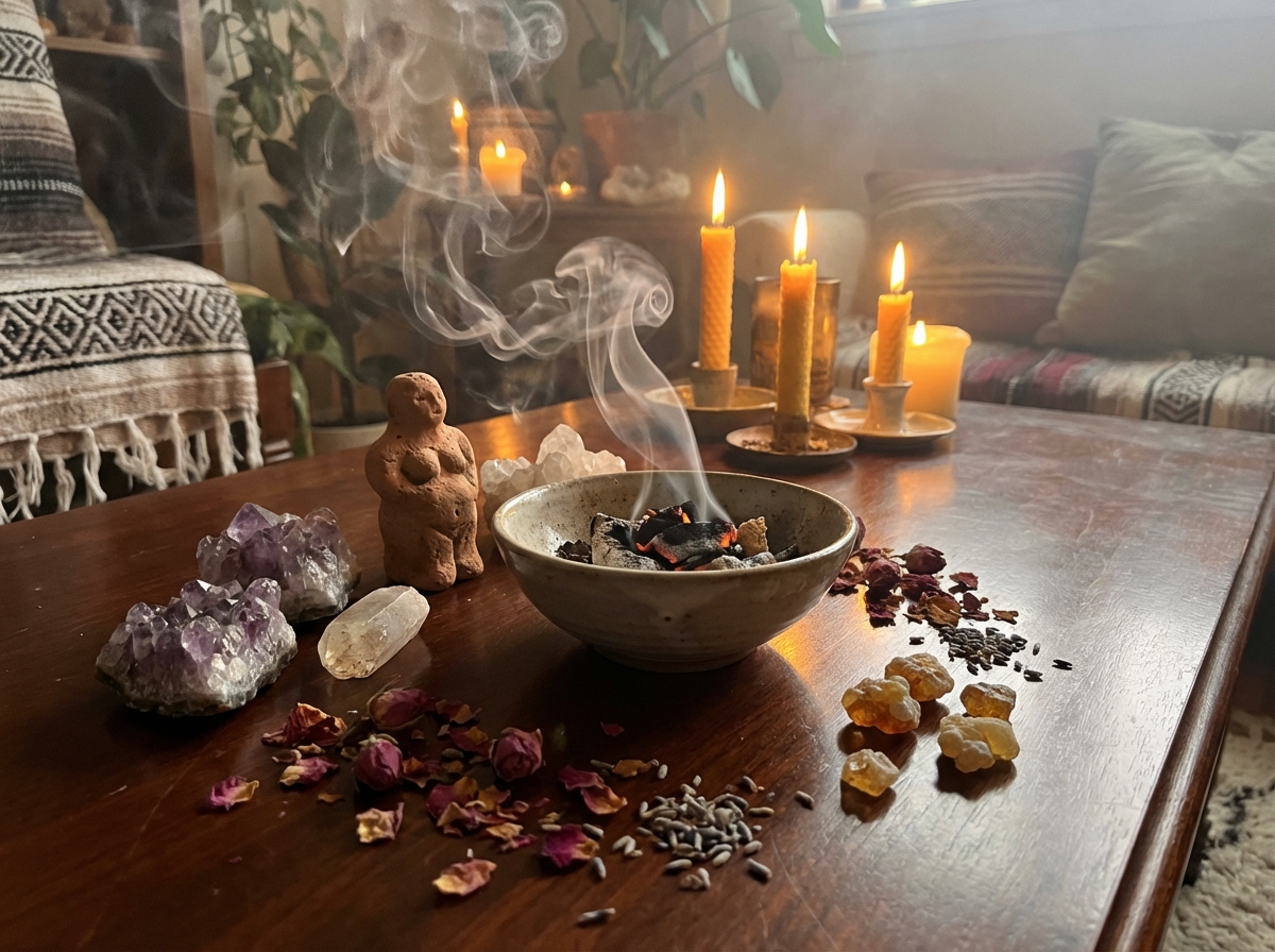 Räucherwerk für positive Energie und spirituelle Praxis