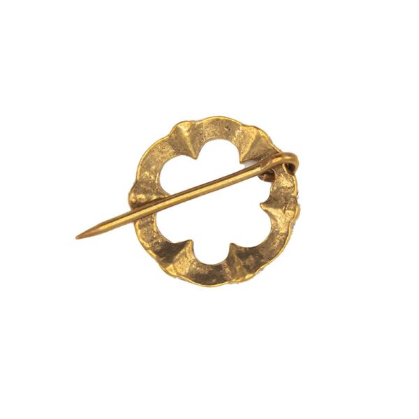 Vehi Mercatus Messing Fibel – 2er Set, Einfache Schließe Für Wadenwickel Oder Fürspann, Durchmesser Innen Ca. 2 Cm, Dornlänge 3 Cm – Robust & Vielseitig Einsetzbar