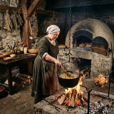 Kochen im Mittelalter – Techniken, Entwicklung und Alltagsküche - Kochen im Mittelalter: Techniken &amp; Alltagsküche