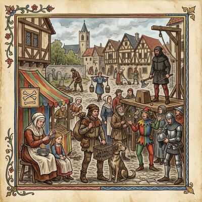 Skurrile Berufe des Mittelalters – von der Lauspickerin bis zum Scharfrichter - Skurrile Berufe des Mittelalters: Ein Überblick