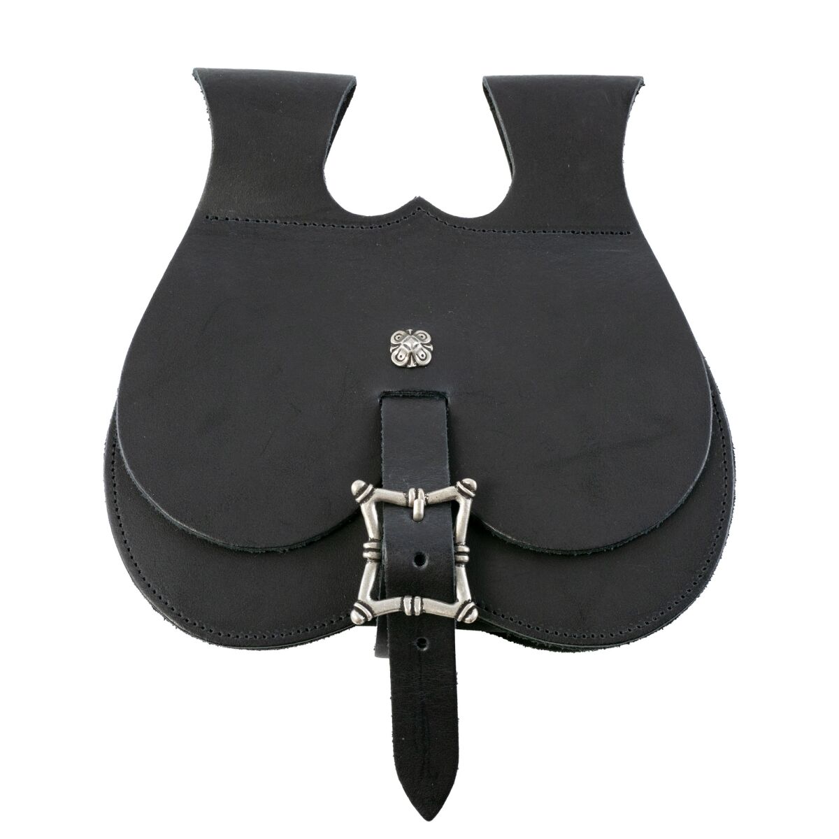Schlichte Mittelalterliche Nierentasche Schwarz