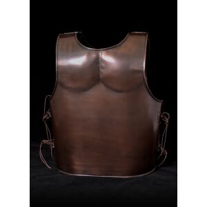 Spartaner Muskelpanzer aus Stahl mit Bronzefinish