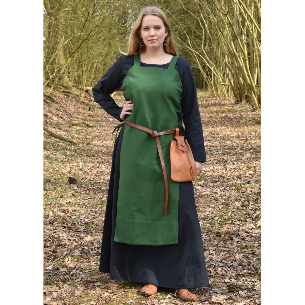 Wikinger Überkleid Tinna, grün, Gr. XXL
