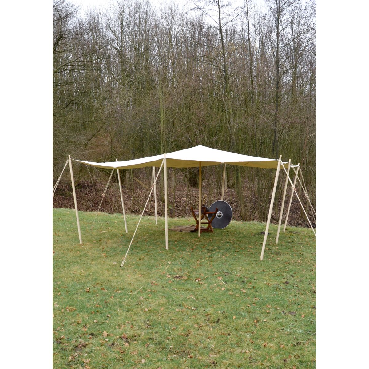 Sonnensegel mit Schlaufen, extra stark, 450g/m², naturfarben, 3 x 4 m