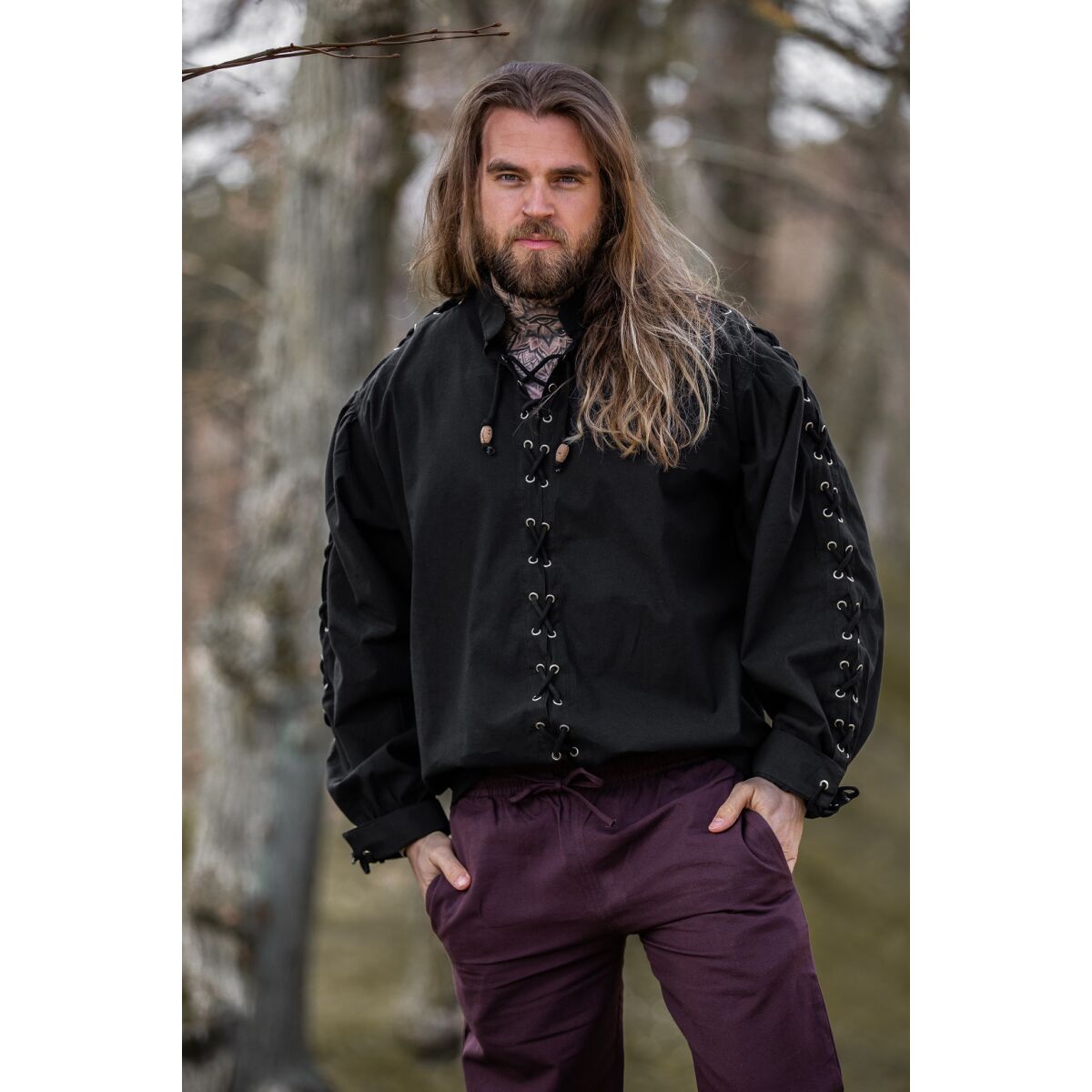 Hemd Schwarz "Gustavo" XL