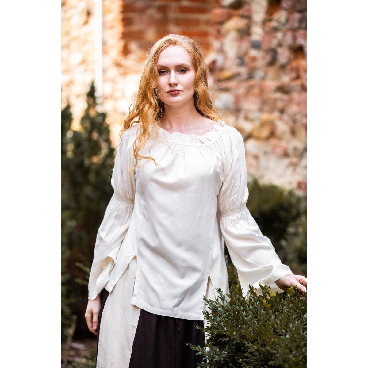 Klassische Mittelalterbluse Natur "Emma" SM