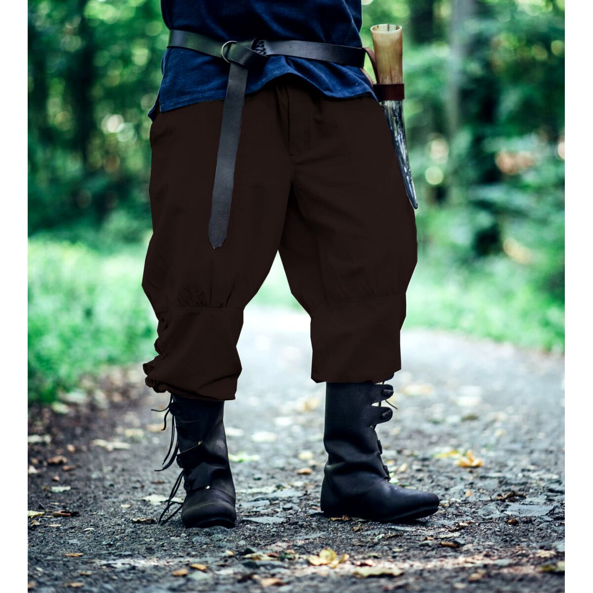 Rushose mit Beinschnürung Braun "Magnus" XXXL