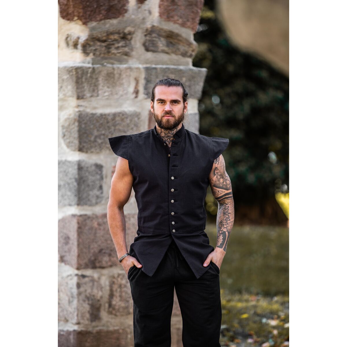 Klassischer Wams Schwarz "Charles" M