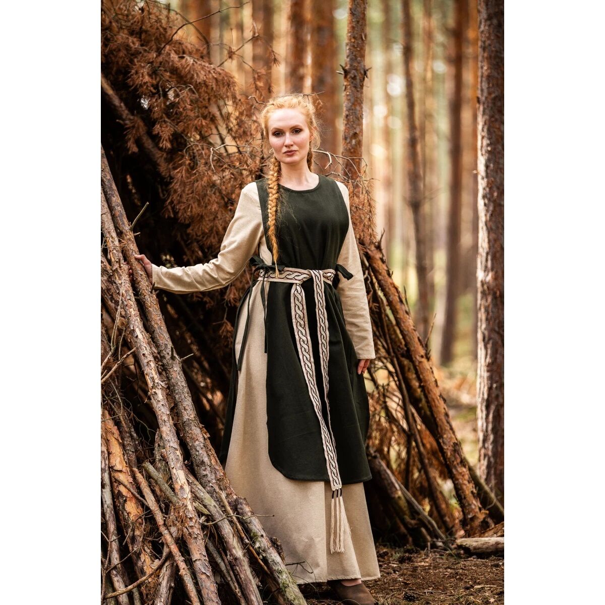 Mittelalter Überkleid Grün "Magdalena" XXL