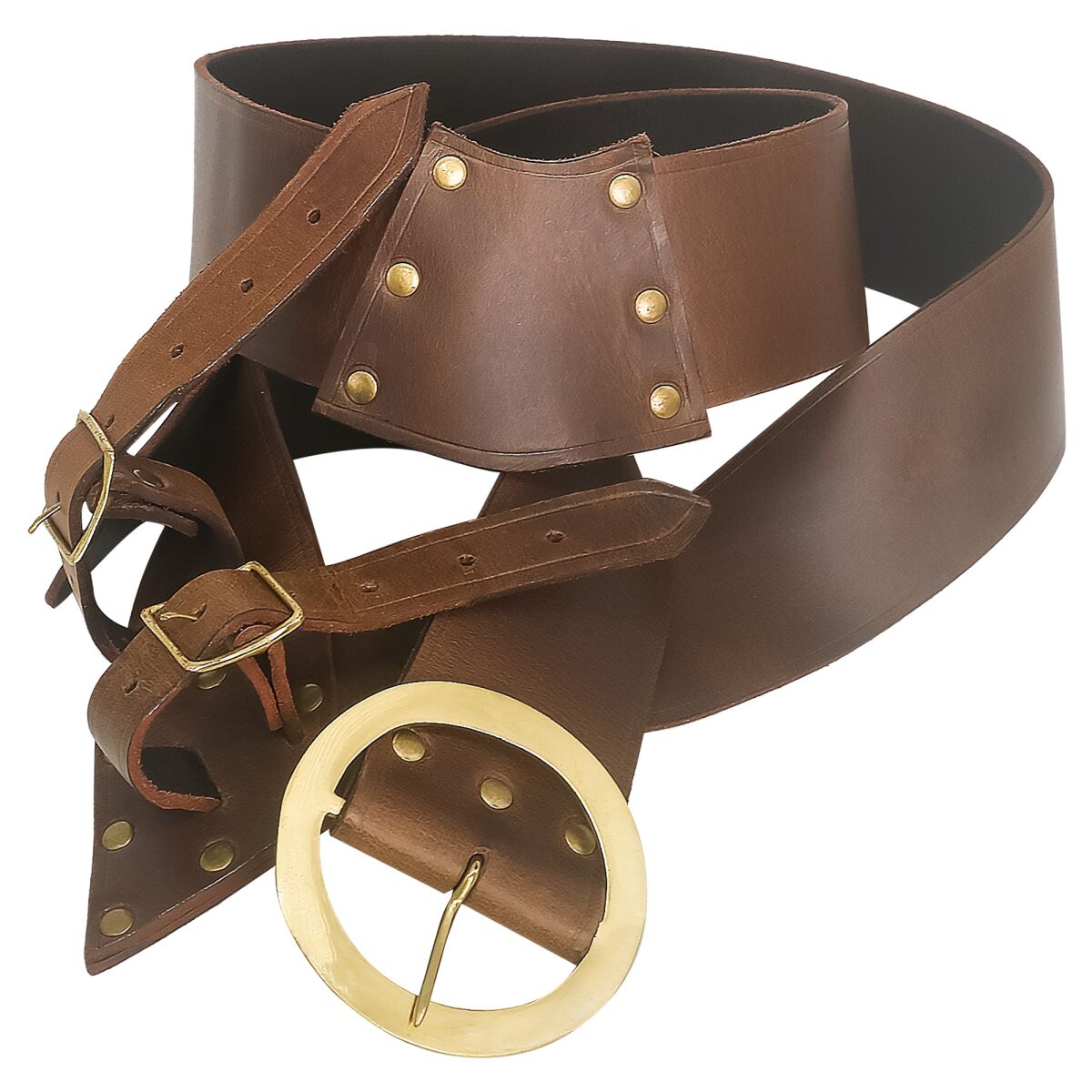 Schwertgürtel aus Leder "Baldric" - Braun