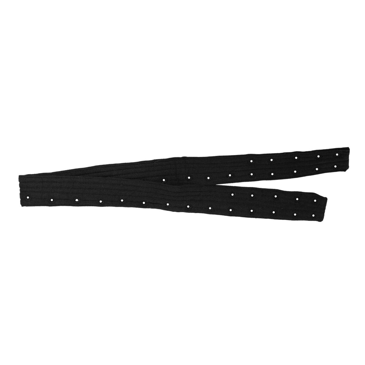 mittelalterlicher gepolsterter Rüstgürtel oder Lendenier aus Canvas Schwarz, XL