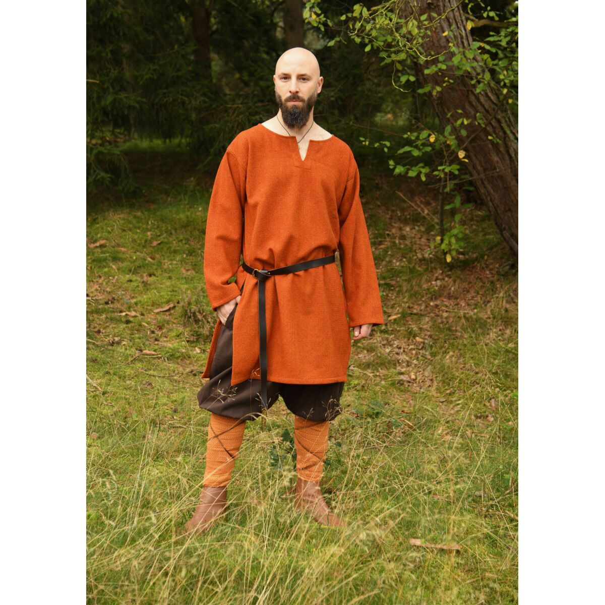 Wolltunika, Diamantköper, orange-rot