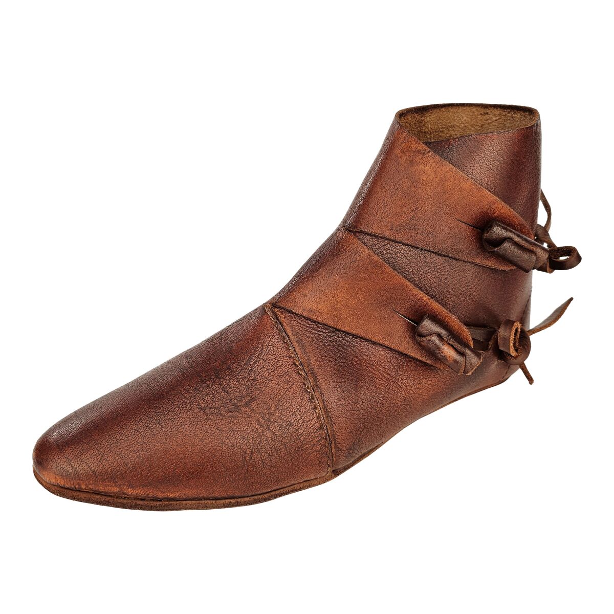 Wendegenähte Wikinger Schuhe Typ Jorvik Braun 45