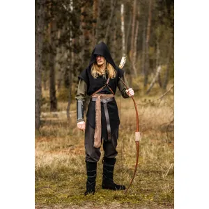 Waldläufer Tunika unisex Schwarz „Aldon“