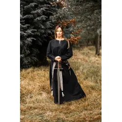 Wikinger Unterkleid Schwarz "Helga"