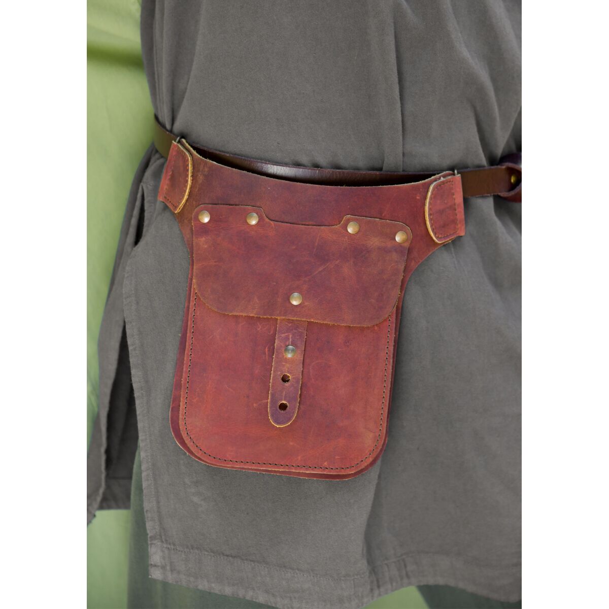 Leder Gürteltasche Hüfttasche pflanzlich gegerbt