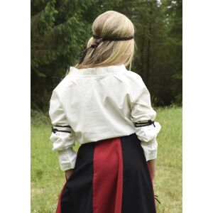 Kinder Mittelalter-Langarmbluse Helena, natur, Gr. 146, B-Ware