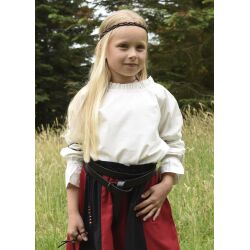 Kinder Mittelalter-Langarmbluse Helena, natur, Gr. 146, B-Ware