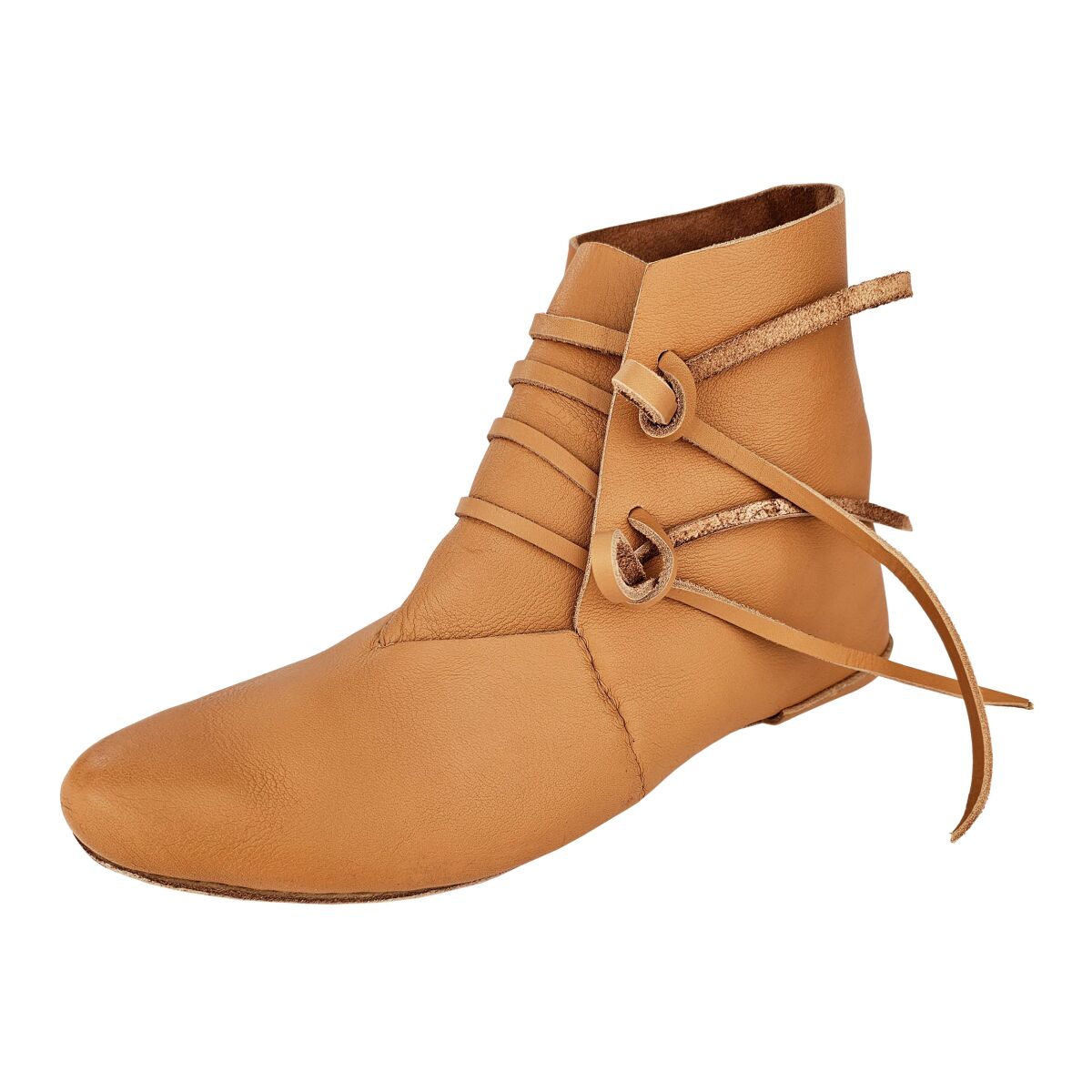 wendegenähte Mittelalter-Schuhe geschnürt 38