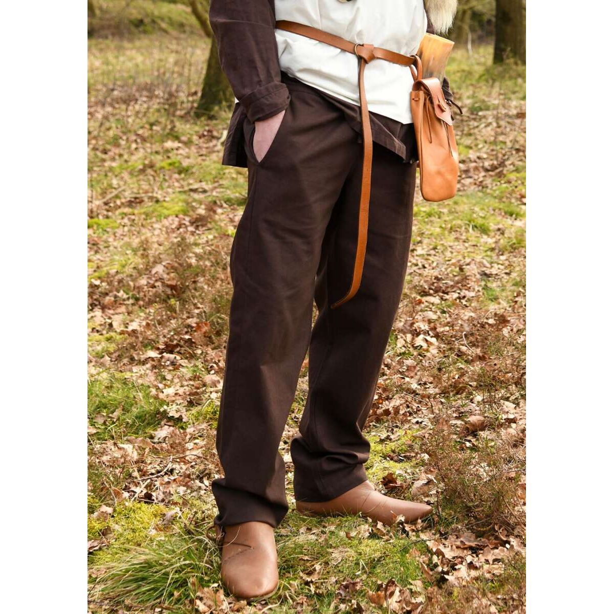 Einfache Mittelalter-Hose Hagen, braun M